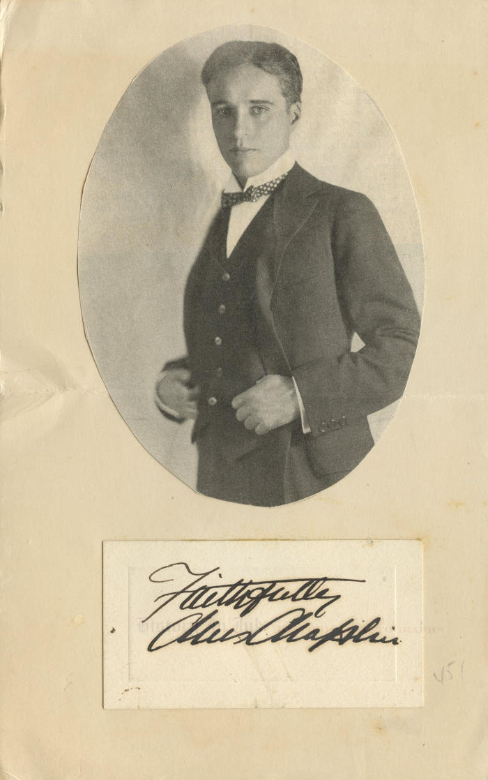 Charles Chaplin Autograph - 1431465 - beautiful signature of